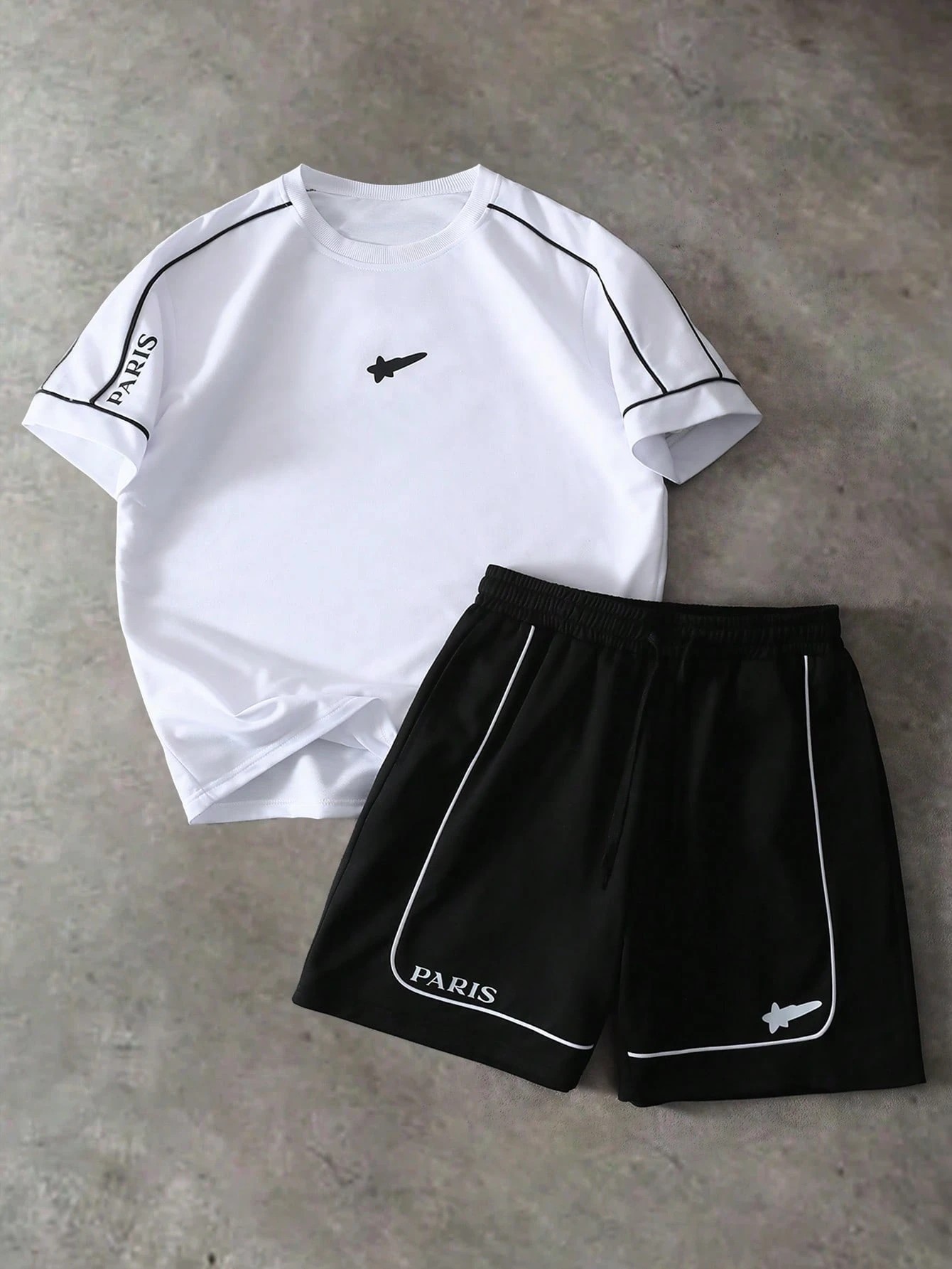 Street Fashion Summer 2026 - 2026 Sommer Neues Herren Kurzarm-Shorts-Set mit