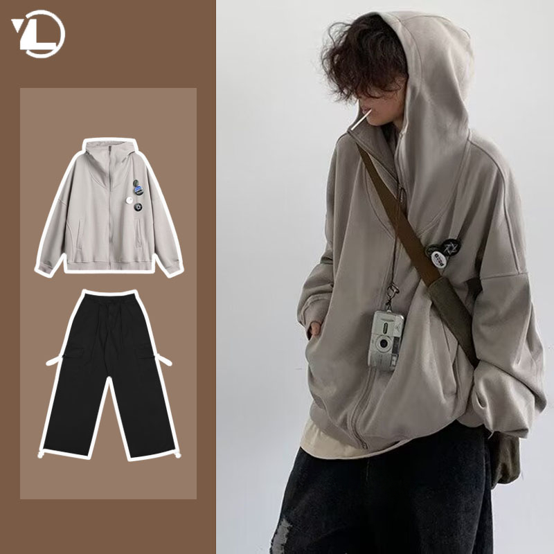 Street Fashion In Japanese - Herbst College Casual Set Männer Japanischen