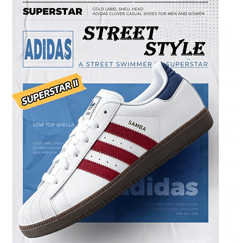 Street Fashion Adidas - Adidas Unisex Samba OG Sneakers, atmungsaktiv,