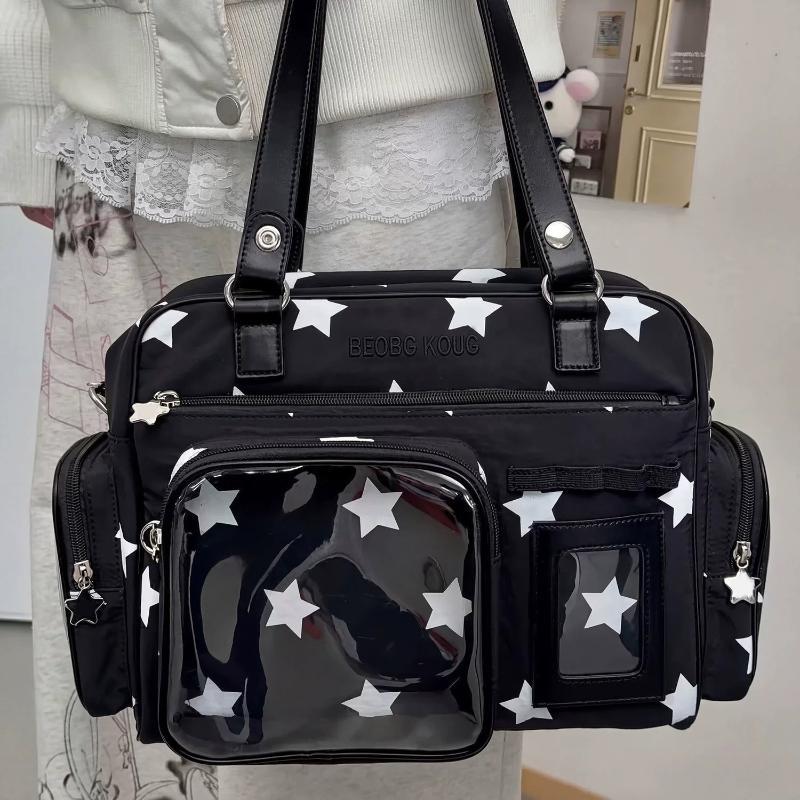 Street Fashion In Japanese - Y2K Japanische Itabag Mode Transparente Umhängetasche
