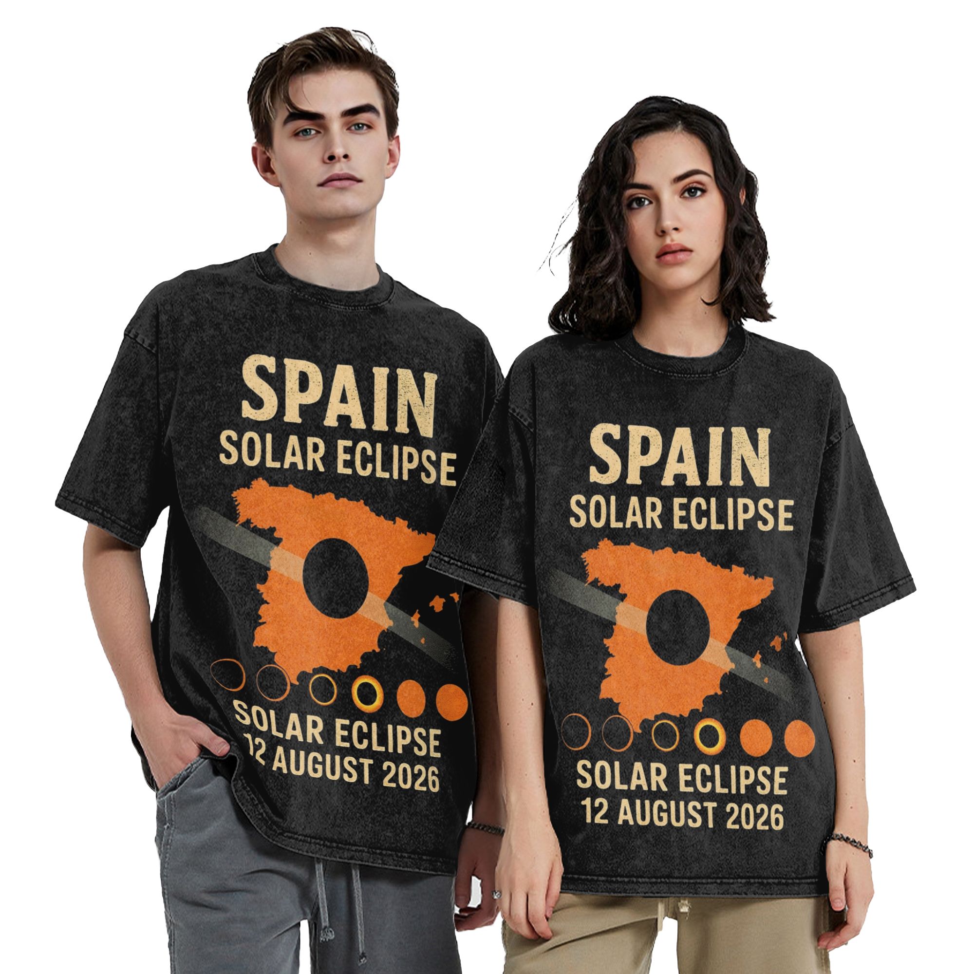 Street Fashion In Spain - Spanien Total Solar Eclipse 2026 Washed