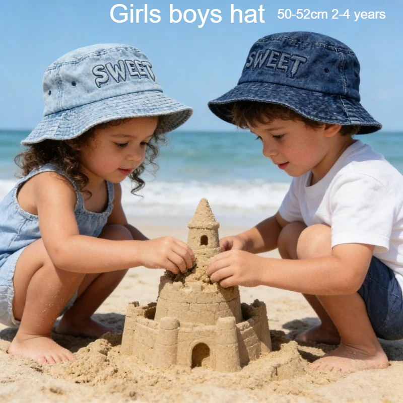 Street Fashion In Japanese - Japanischer Retro-Kinderhut 50-52cm 2-4 Jahre Buchstaben-Design