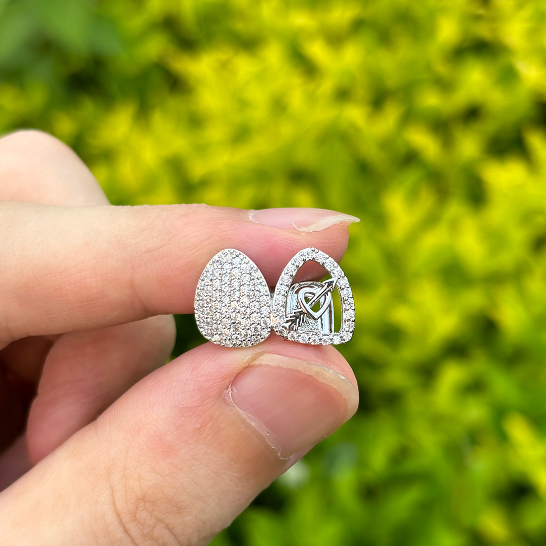 Street Fashion Jewelry - RACHELZ Hip Hop Doppel Liebe Herz