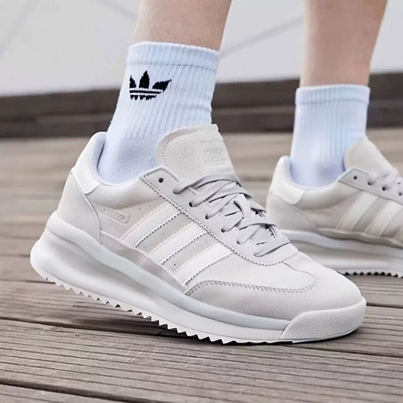 Street Fashion Adidas - Adidas JH5090 Retro-Platform-Sneaker Trefoil Low-Top Nylon-Mix-Obermaterial
