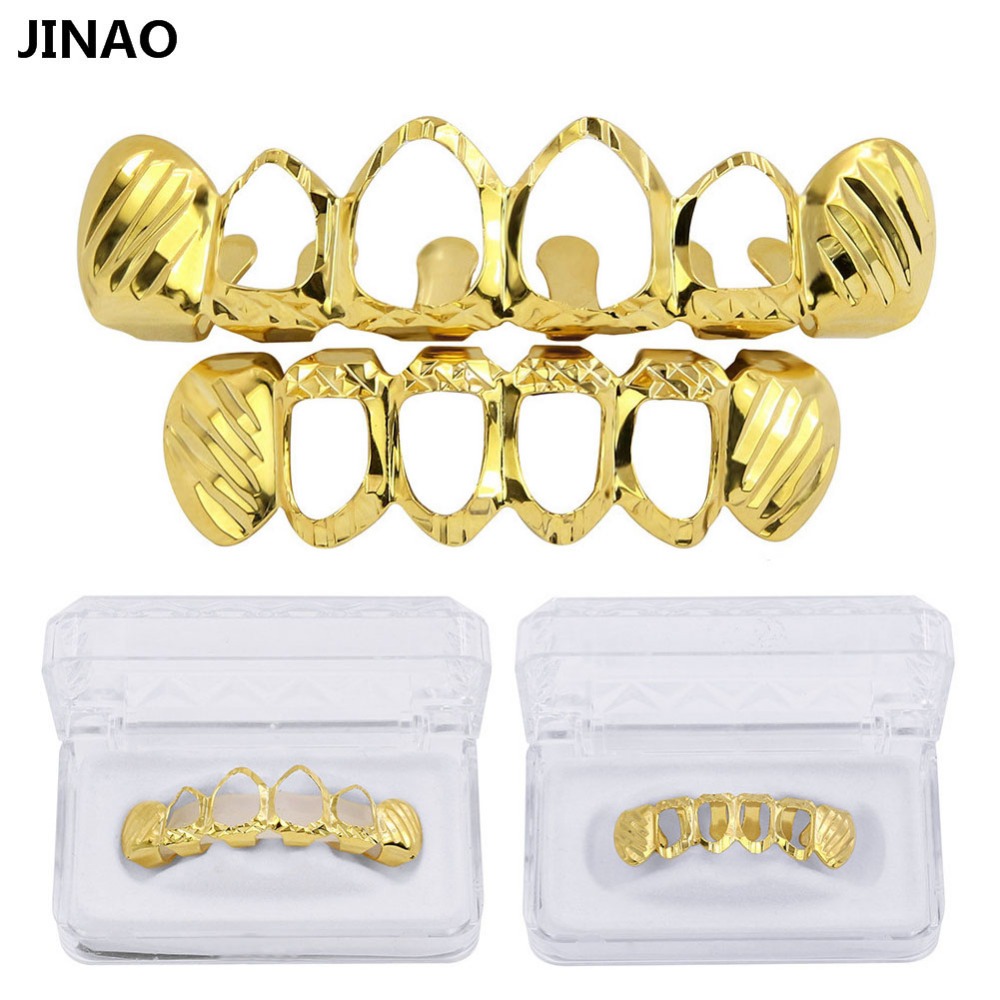 Street Fashion Jewelry - JINAO Neue Fit D-Cut Grillz Set