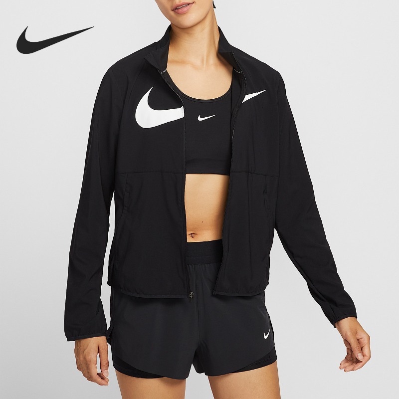 Street Fashion Nike - Nike Woven Asymmetric Zip Woven Jacke