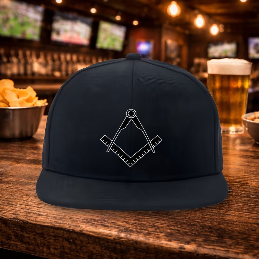Street Fashion Couple - 2026 Freimaurer-Logo Flat Brim Hip-Hop Baseballkappe