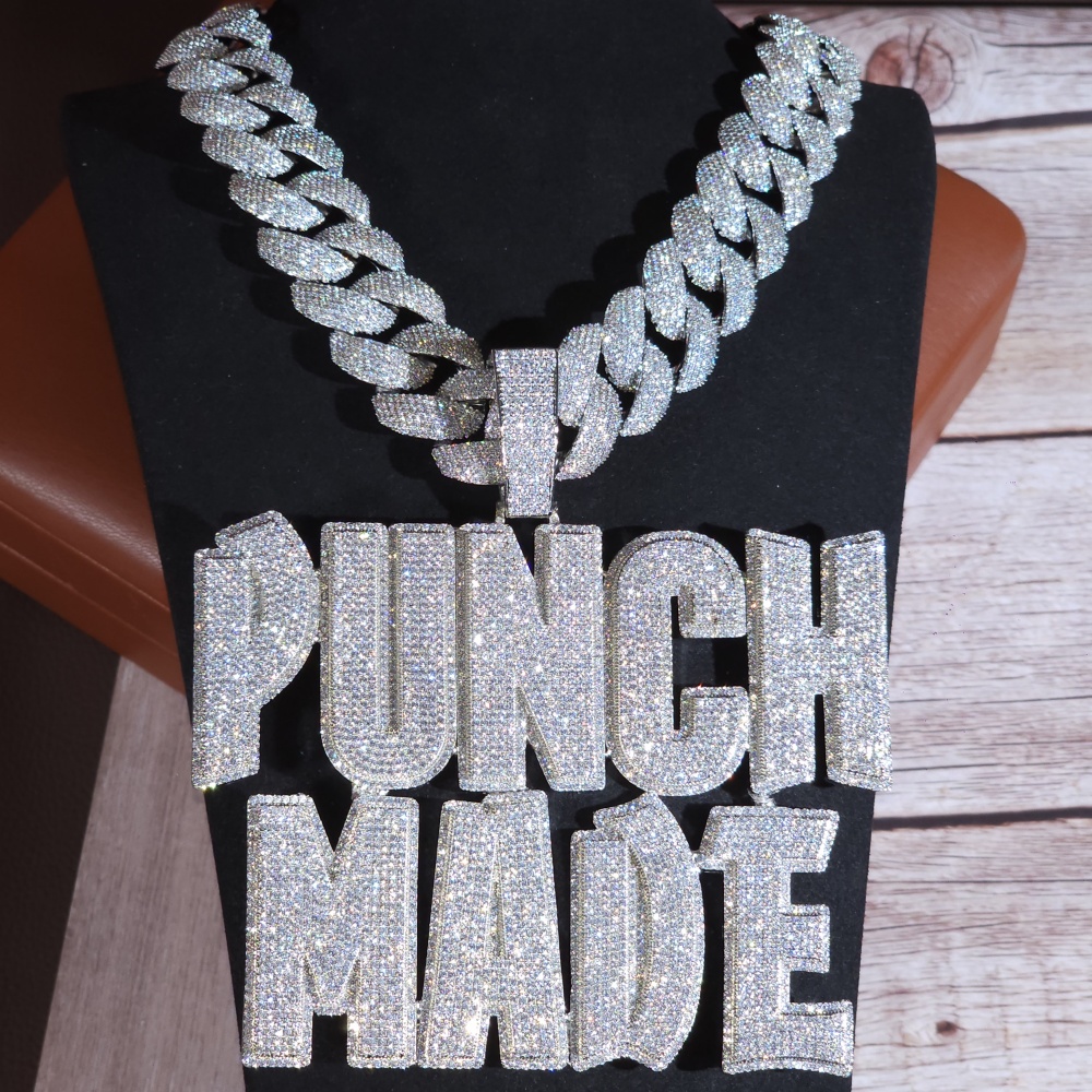 Street Fashion Name - ICEC Custom Hiphop Namensanhänger Iced Out