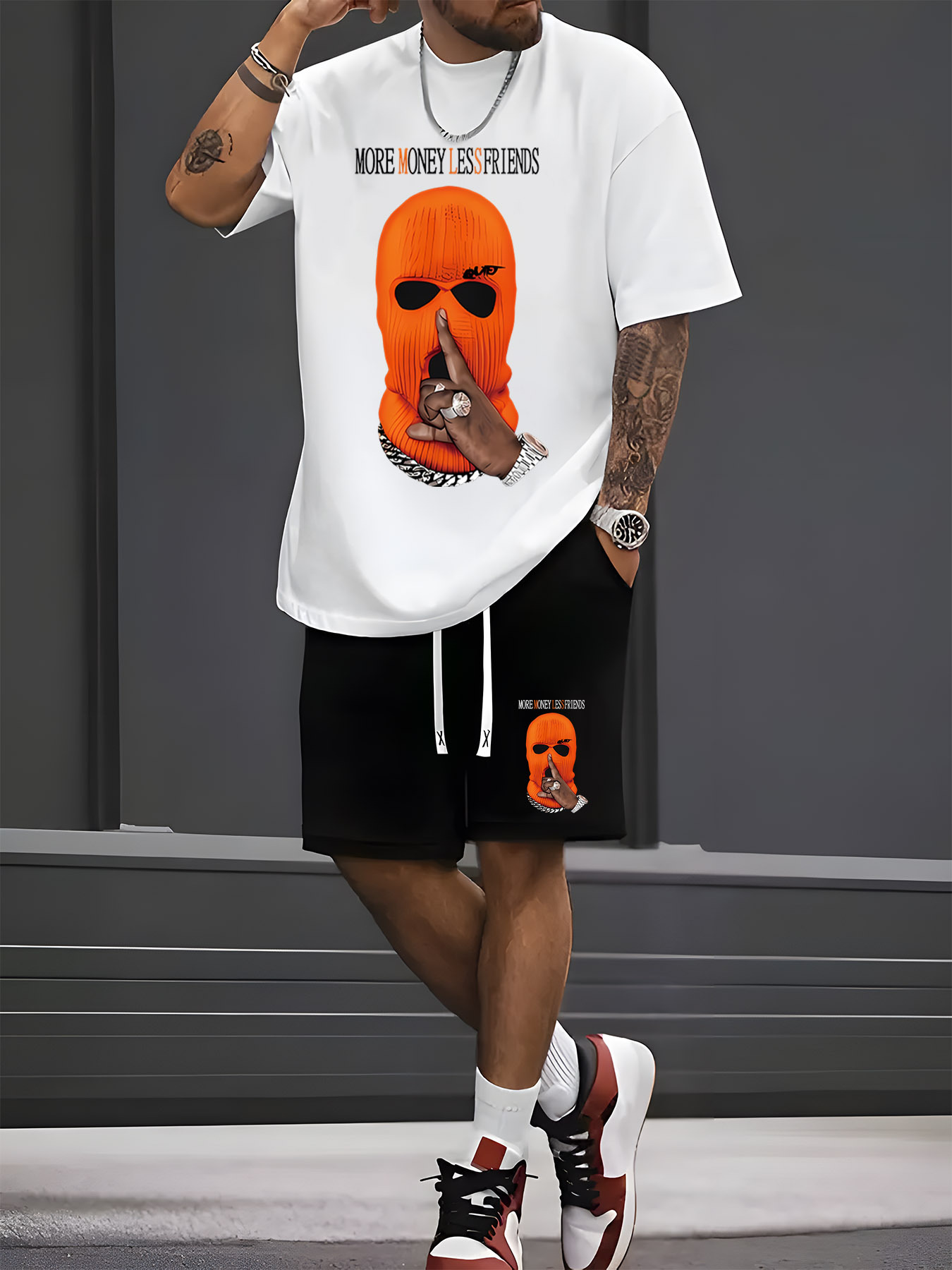 Street Fashion Summer 2026 - 2026 Sommer Neues Herren Kurzarm-Shorts-Set –