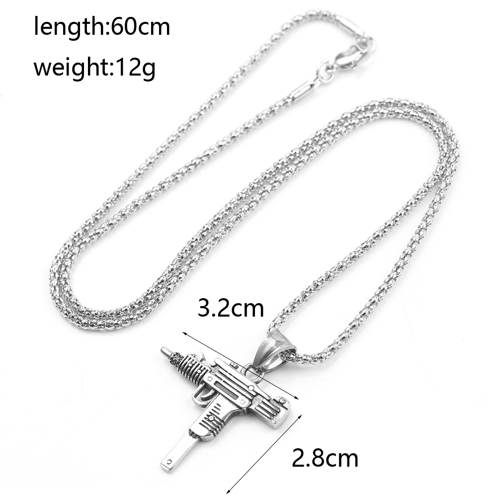 Punk Uzi Pistolen-Maschinengew – Street Fashion Jewelry Bewertung und Preis