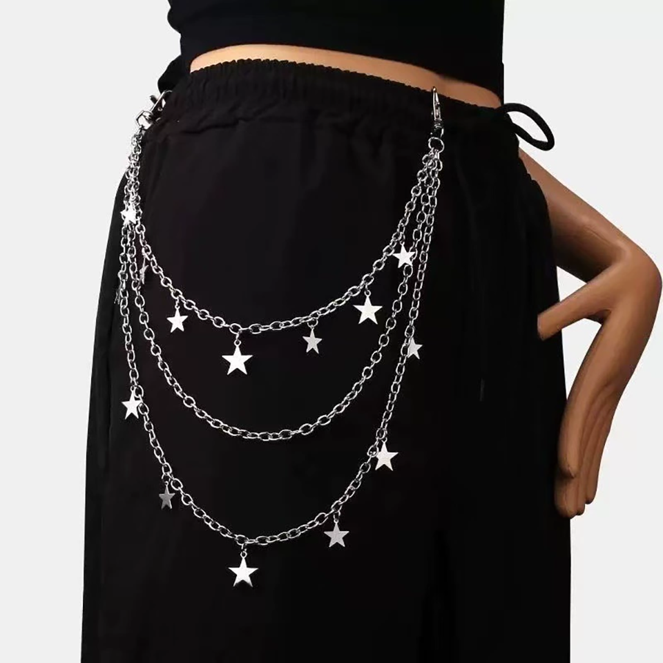 Sexy Y2K Mehrlagiger Stern-Hän – Street Fashion Jewelry Bewertung und Preis