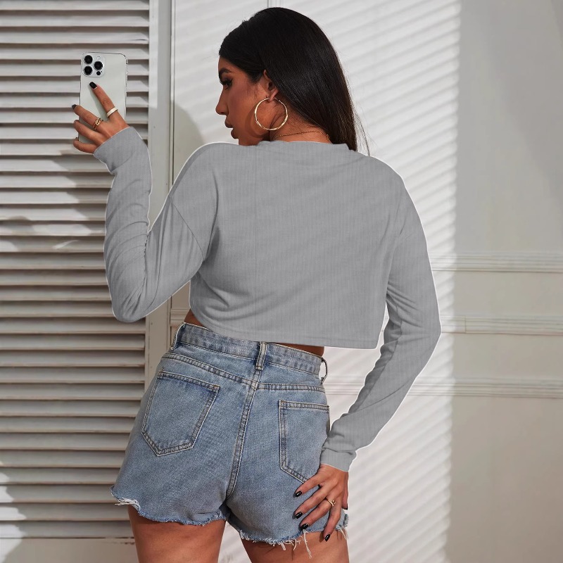 Damen Crop Top T-Shirts Einfar – Fashion Street Yoga Bewertung und Preis