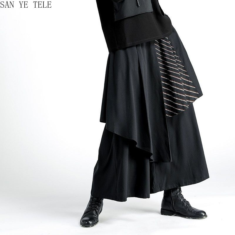Herren Schwarze Unregelmäßige  – Street Fashion In Japanese Bewertung und Preis