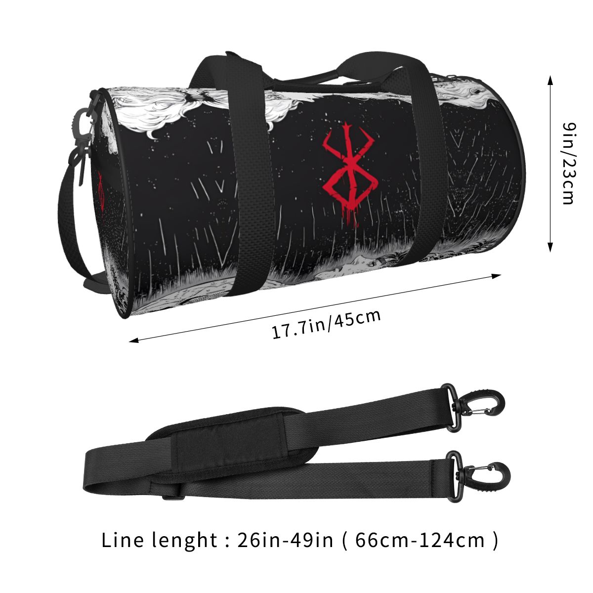 Japan Anime Bereserk Sporttasc – Street Fashion Couple Bewertung und Preis