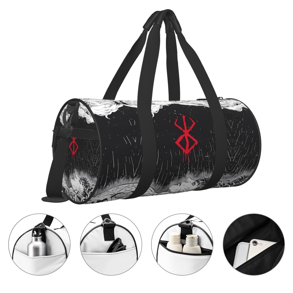 Japan Anime Bereserk Sporttasc – Street Fashion Couple Bewertung und Preis