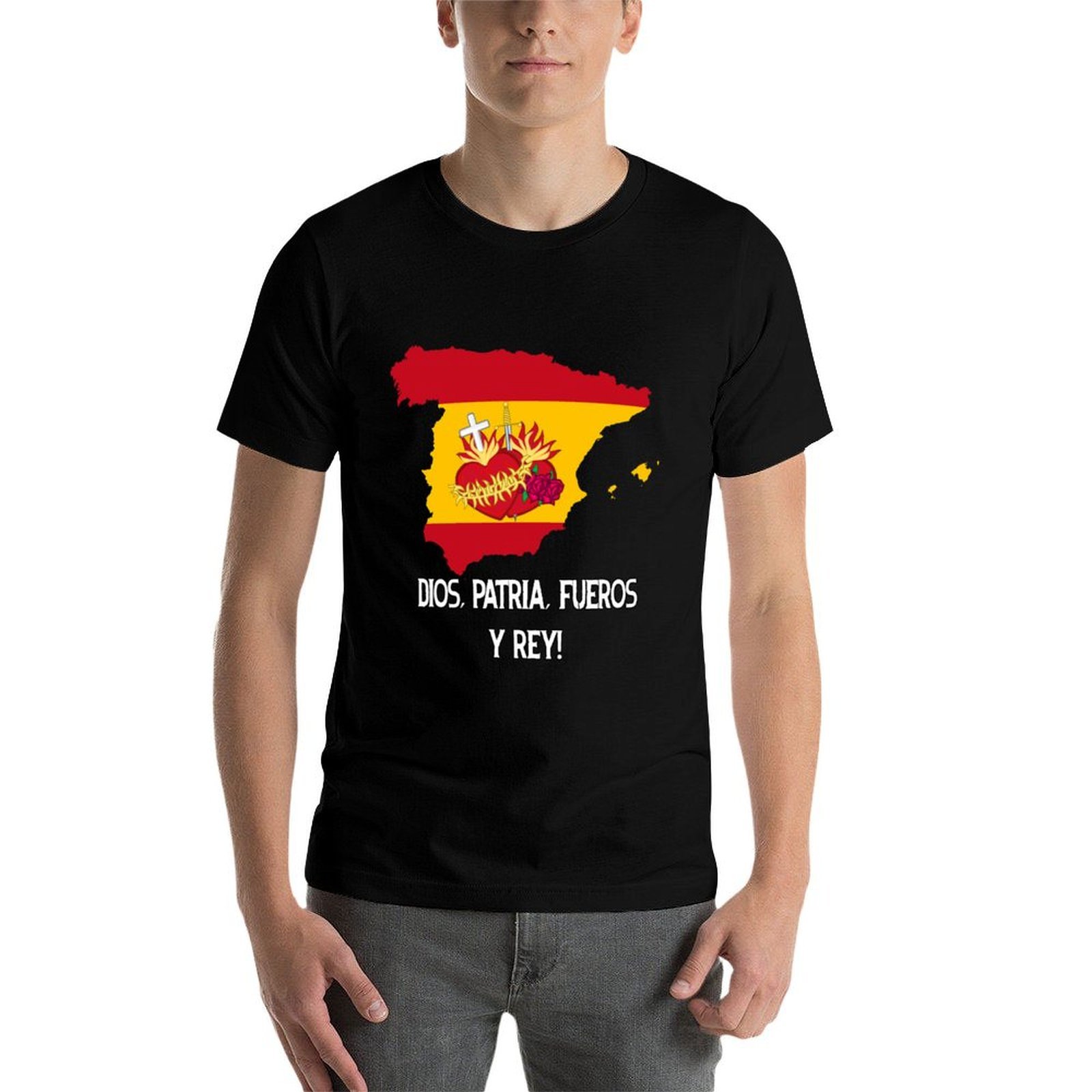 Katholisches Spanien-T-Shirt,  – Street Fashion In Spain Bewertung und Preis
