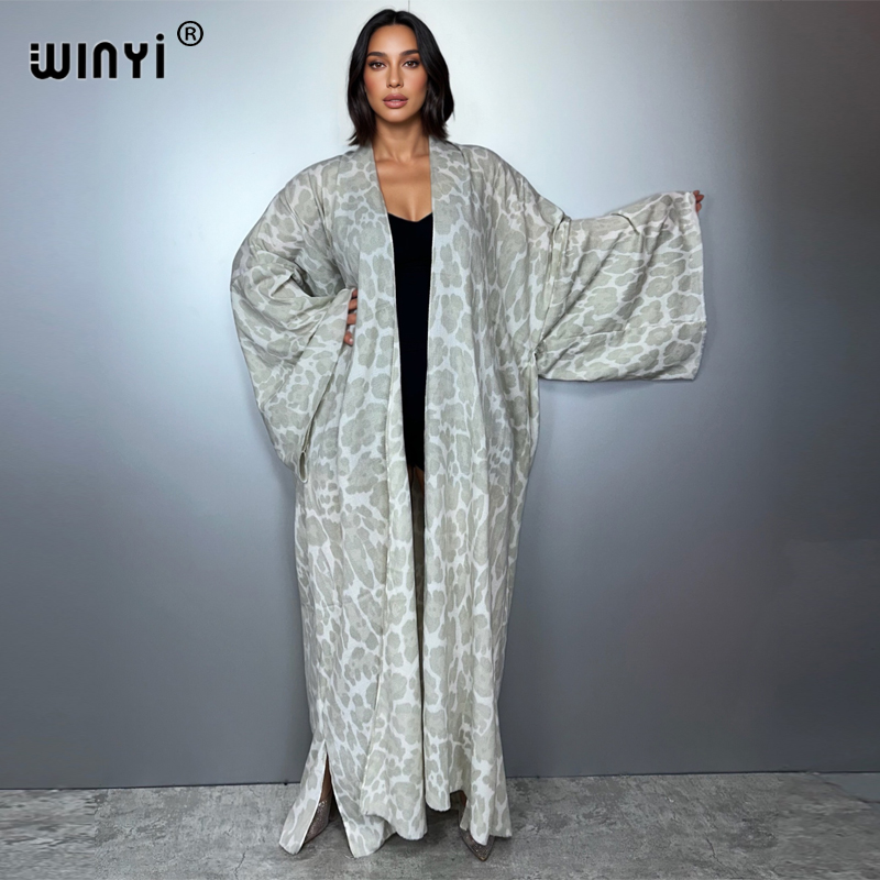 WINYI winter Leopard strickjac – Street Fashion Kimono Bewertung und Preis