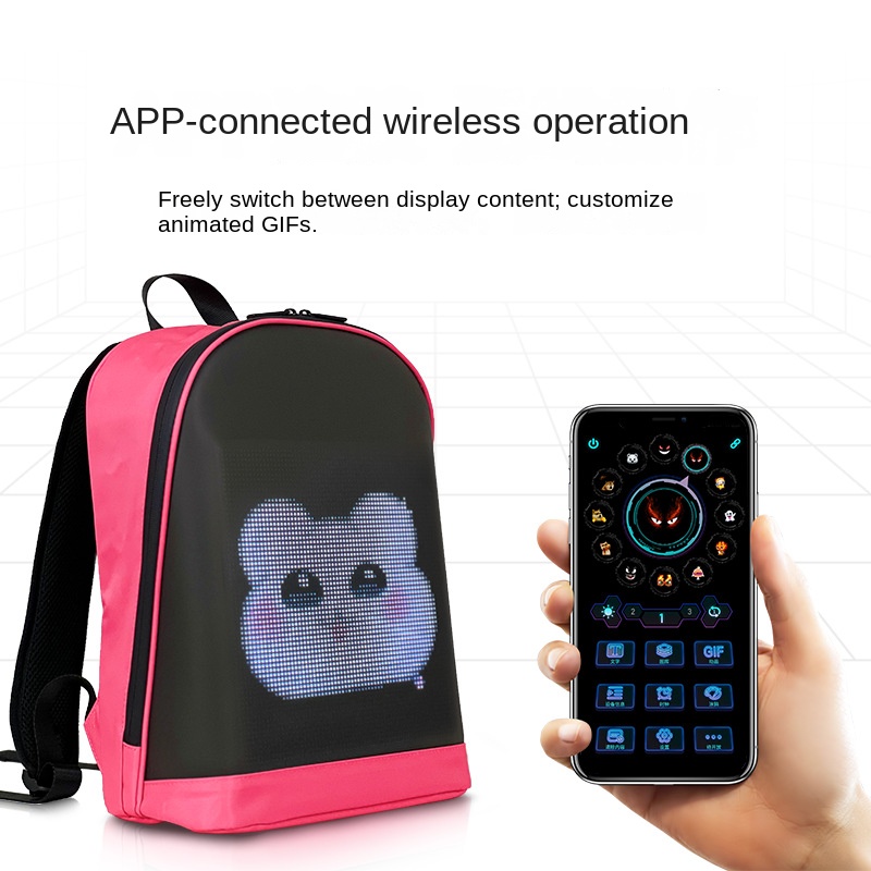 Trendige LED-Rucksäcke mit App – Street Fashion App Bewertung und Preis