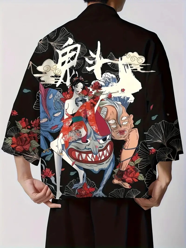 Herrenmode, japanischer Sommer – Street Fashion Kimono Bewertung und Preis