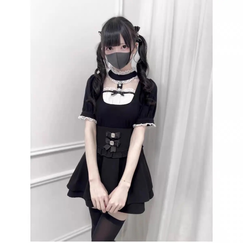 Gothic Sweet Ruffle Lace Plaid – Street Fashion In Japanese Bewertung und Preis